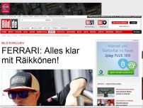 Bild zum Artikel: BILD EXKLUSIV - FERRARI: Alles klar mit Räikkönen!