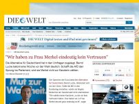 Bild zum Artikel: AfD-Sprecher Lucke: 'Wir haben zu Frau Merkel eindeutig kein Vertrauen'