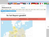 Bild zum Artikel: Alle Ergebnisse im Detail: So hat Bayern gewählt