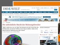 Bild zum Artikel: Demoskopie: Die unheimliche Macht der Meinungsforscher