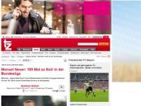 Bild zum Artikel: Manuel Neuer: 100 Mal zu Null in der Bundesliga