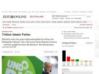 Bild zum Artikel: Pädophilie-Affäre: 
			  Trittins fataler Fehler