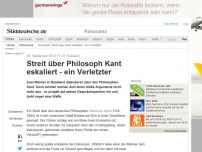 Bild zum Artikel: Russland: Streit über Philosoph Kant eskaliert - ein Verletzter