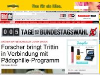 Bild zum Artikel: Die Grünen - Forscher bringt Trittin in Verbindung​ mit Pädophilie-Programm​