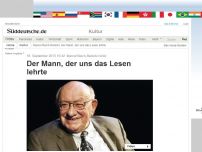 Bild zum Artikel: Marcel Reich-Ranicki ist tot: Der Mann, der uns das Lesen lehrte