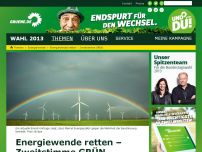 Bild zum Artikel: Energiewende retten – Zweitstimme GRÜN