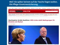 Bild zum Artikel: Machtoption Große Koalition: SPD-Linke stellt Bedingungen für Bündnis mit Merkel