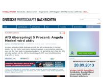 Bild zum Artikel: AfD überspringt 5 Prozent: Angela Merkel wird aktiv