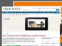 Bild zum Artikel: Grüne: Beck wollte Sex mit Zwölfjährigen straffrei machen