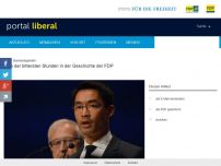 Bild zum Artikel: Eine der bittersten Stunden in der Geschichte der FDP