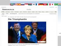 Bild zum Artikel: Merkels Sieg bei der Bundestagswahl: Die Triumphantin