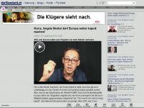 Bild zum Artikel: Videocast von Robert Misik, Folge 304 - Hurra, Angela Merkel darf Europa weiter kaputt machen!