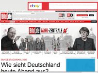 Bild zum Artikel: Bundestagswahl 2013 - Wie sieht Deutschland heute Abend aus?
