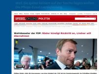 Bild zum Artikel: Wahldesaster der Liberalen: FDP-Chef Rösler kündigt Rücktritt an