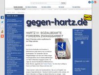 Bild zum Artikel: Hartz IV: Sozialbeamte fordern Zwangsarbeit