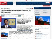 Bild zum Artikel: Sechs Millionen Euro! - Darum müssen wir alle weiter für die FDP-Abgeordneten zahlen