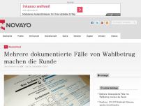 Bild zum Artikel: Mehrere dokumentierte Fälle von Wahlbetrug machen die Runde