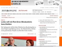 Bild zum Artikel: Bundestag: 
			  Linke will mit Rot-Grün Mindestlohn beschließen
