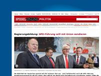 Bild zum Artikel: Regierungsbildung: SPD-Führung will mit Union sondieren