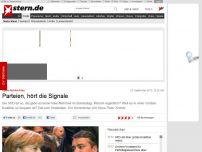 Bild zum Artikel: Option Rot-Rot-Grün: Parteien, hört die Signale