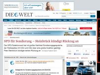 Bild zum Artikel: SPD-Liveticker: Steinbrück erklärt politischen Rückzug