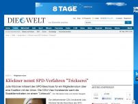 Bild zum Artikel: Regierungsbildung: CDU-Vize nennt SPD-Mitgliedervotum 'Trickserei'