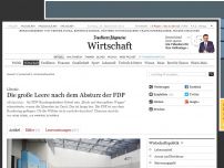 Bild zum Artikel: Absturz der FDP: Die große Leere