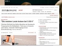 Bild zum Artikel: Berlin-Marathon: 
			  'Die meisten Leute kotzen bei 3:30 h'