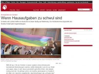Bild zum Artikel: Homophobie an Schulen: Wenn Hausaufgaben zu schwul sind