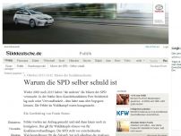 Bild zum Artikel: Misere der Sozialdemokraten: Warum die SPD selber schuld ist