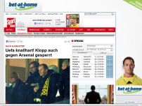 Bild zum Artikel: Nach Ausraster  -  

Uefa knallhart! Klopp auch gegen Arsenal gesperrt