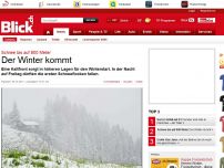 Bild zum Artikel: Schnee bis auf 800 Meter: Der Winter kommt