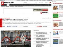 Bild zum Artikel: Pannenserie in Fukushima: Wie gefährlich ist die Atomruine?