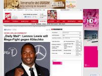 Bild zum Artikel: 100 Mio.-Comeback?  -  

„Daily Mail“: Lennox Lewis will Mega-Fight gegen Klitschko