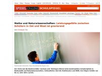 Bild zum Artikel: Mathe und Naturwissenschaften: Leistungsgefälle zwischen Schülern in Ost und West ist gravierend