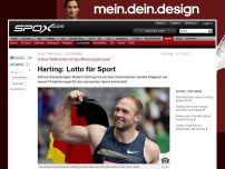 Bild zum Artikel: Leichtathletik: Harting entwickelt neues Sportförderungs-Konzept