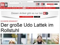 Bild zum Artikel: *** BILDplus Inhalt *** Schwere Krankheit - Der große Udo Lattek im Rollstuhl