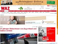 Bild zum Artikel: 21-jähriger Obdachloser von Zug erfasst und tödlich verletzt