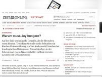 Bild zum Artikel: Unterernährung: 
			  Warum muss Joy hungern?