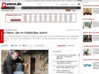 Bild zum Artikel: Leben von 3500 Euro im Jahr: Der Mann, der im Hobbit-Bau wohnt