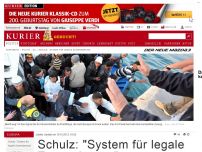 Bild zum Artikel: Schulz: 'System für legale Zuwanderung'