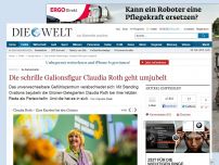 Bild zum Artikel: Grünen-Parteitag: Die schrille Galionsfigur Claudia Roth geht umjubelt