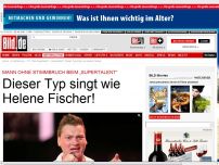 Bild zum Artikel: „Supertalent“ - Dieser Typ singtwie Helene Fischer!