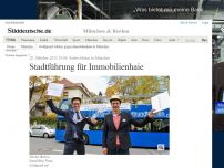 Bild zum Artikel: Satire-Aktion in München: Stadtführung für Immobilienhaie