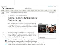 Bild zum Artikel: Arbeitsbedingungen: Zalando-Mitarbeiter kritisieren Überwachung