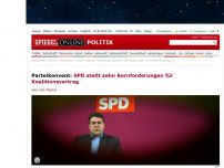 Bild zum Artikel: Parteikonvent: SPD stellt zehn Kernforderungen für Koalitionsvertrag