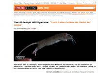 Bild zum Artikel: Tier-Philosoph Will Kymlicka: 'Auch Ratten haben ein Recht auf Leben'