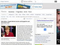 Bild zum Artikel: NSA-Affäre: Angela Merkel wurde wohl abgehört und beschwert sich