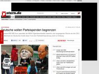 Bild zum Artikel: stern-Umfrage: Deutsche wollen Parteispenden begrenzen