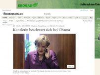 Bild zum Artikel: Mögliche Ausspähung von Merkels Privathandy: Kanzlerin beschwert sich bei Obama